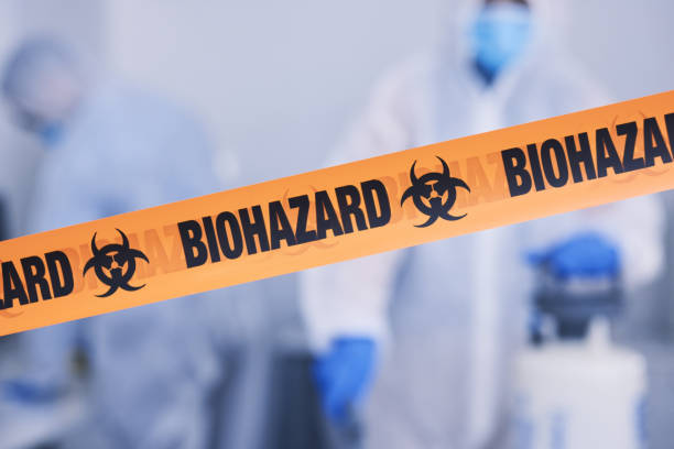 Professional Biohazard technician working in Big Sur, CA